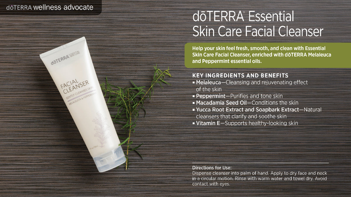 wa essential skin care facial cleanser