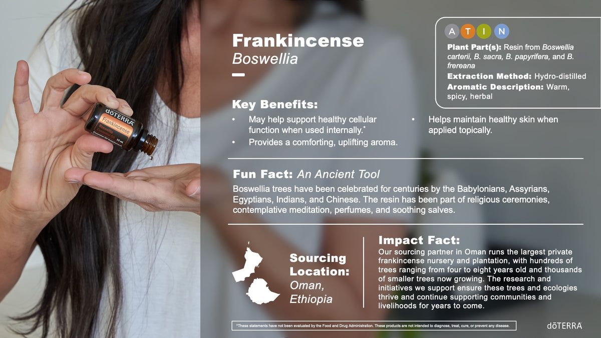Dotrerra frankincense benefits and sourcing